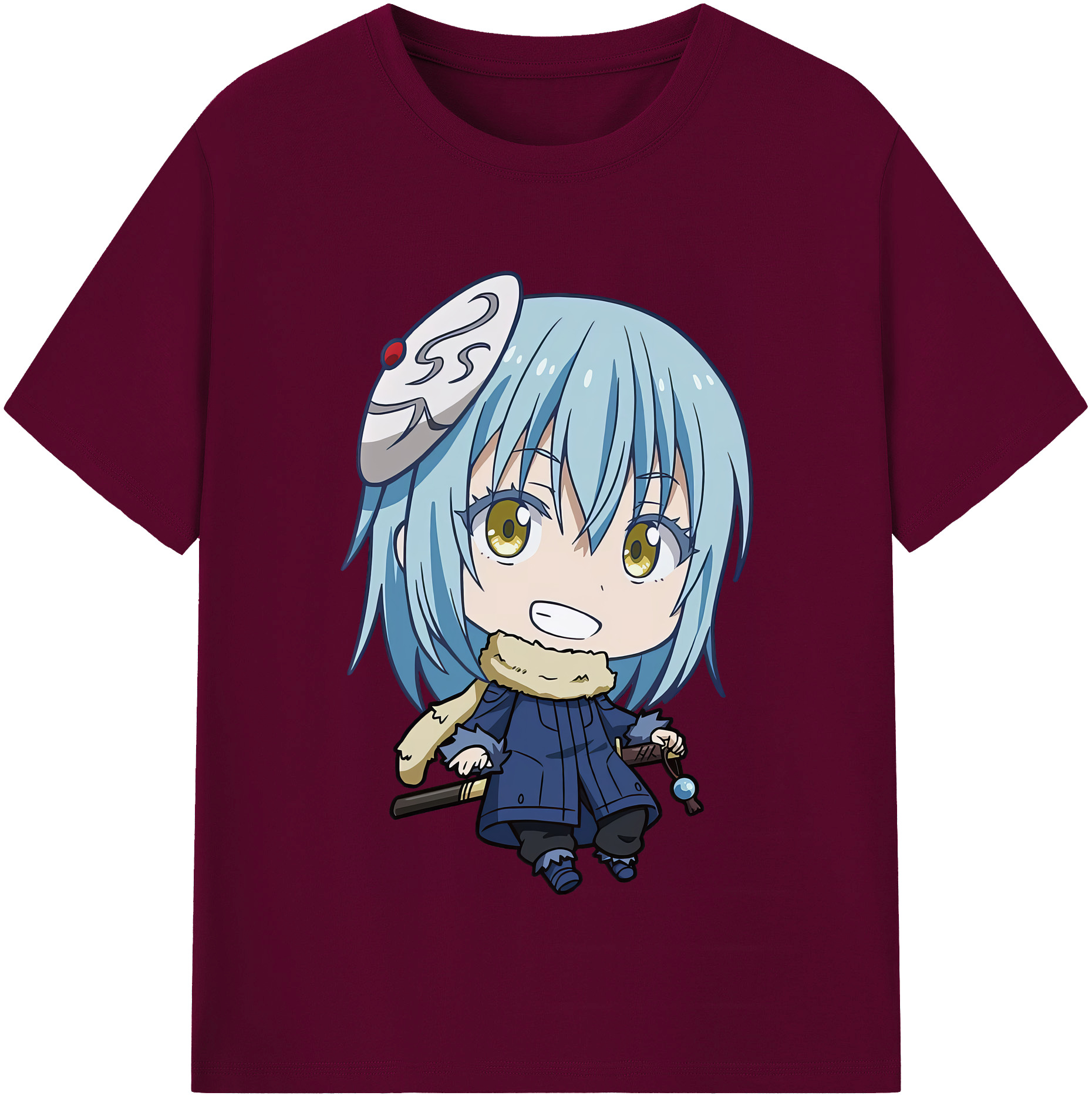 （画像用） 転スラ Regarding Reincarnated to Slime レディースカジュアルプリントTシャツ（綿100％）